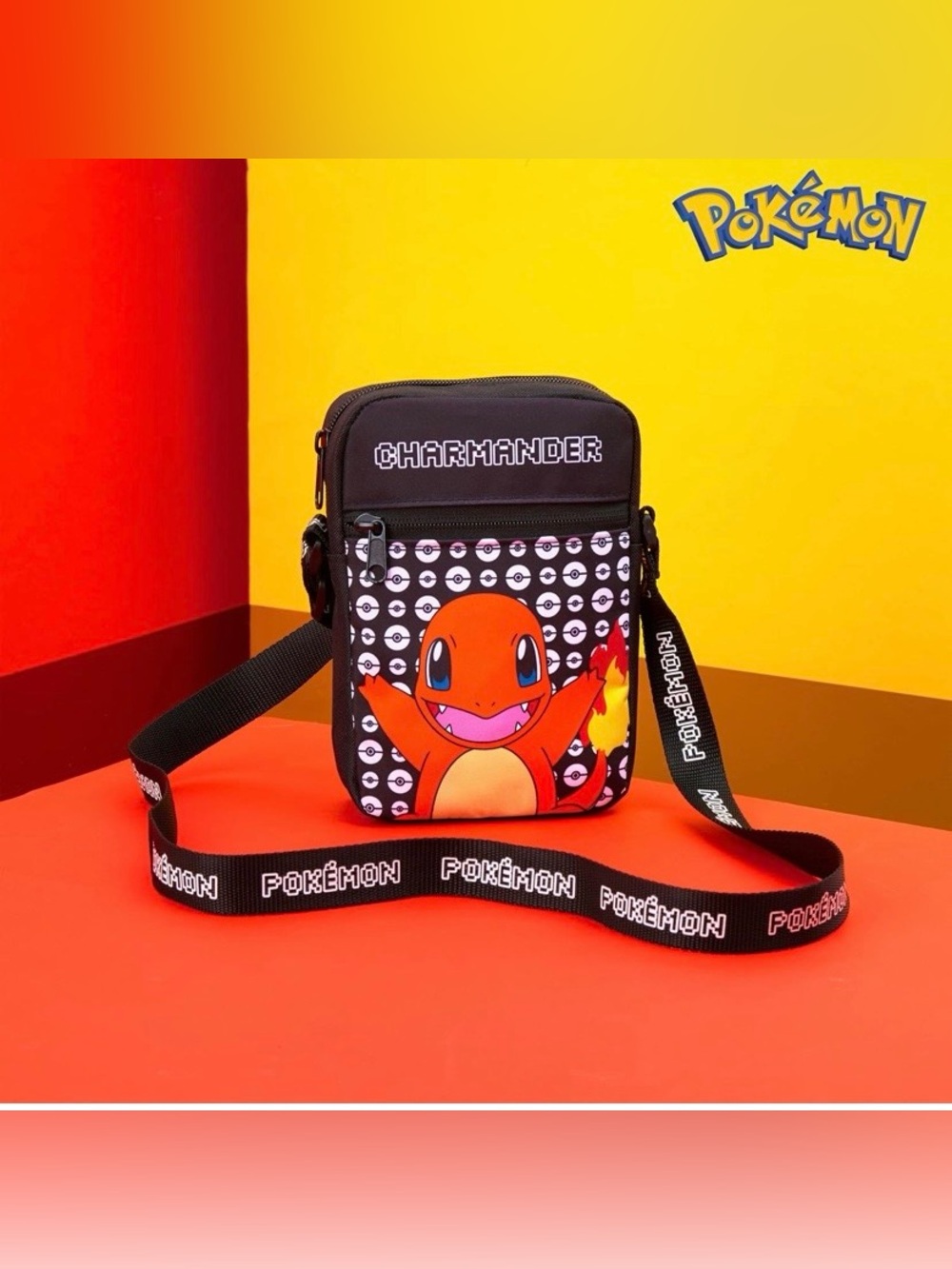 Official Pokemon Charmander Crossbody Shoulder Bag Factory Sealed New Gift